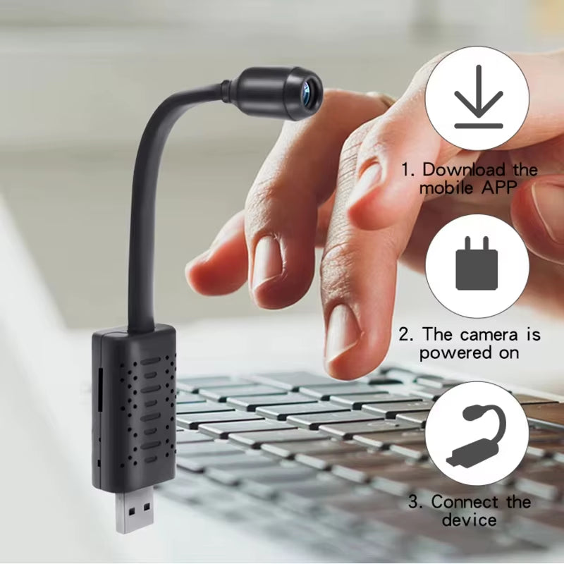 New Wifi Camera Mini High-Definition 1080P Motion Detection Wifi Computer Usb Mini Night Vision Camera Home Security